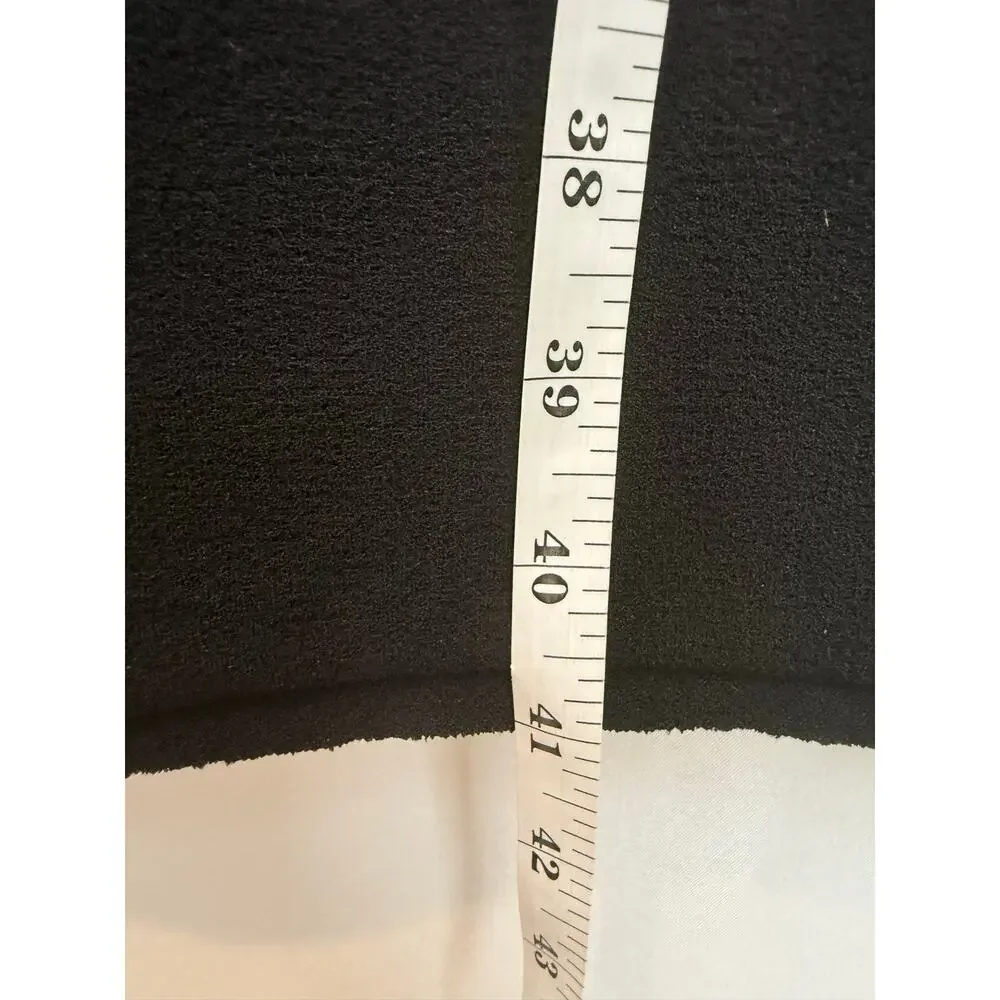 Tory Burch Black  Peplum Ruffle Dress Size 12